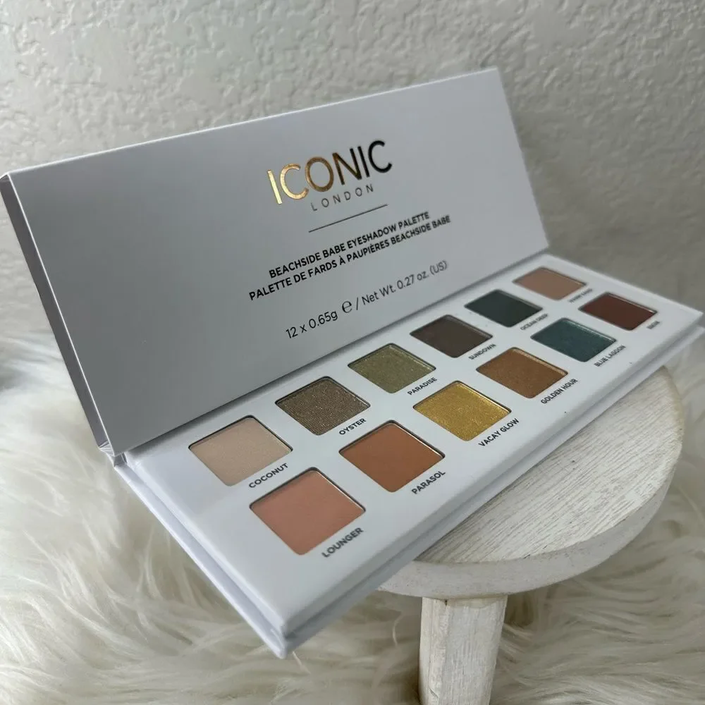 $19 🌙 Iconic London Beachside Babe 12 Shade Eyeshadow Palette NEW‎ FULL SZ